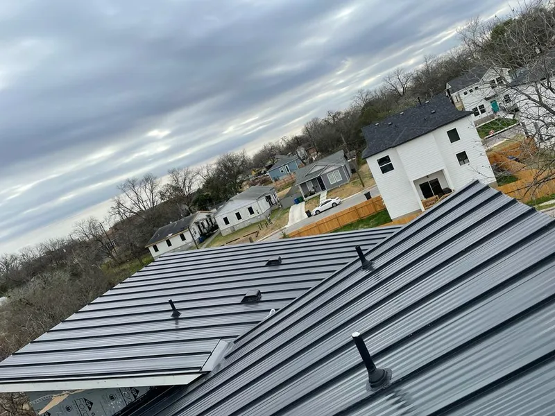 Standing seam metal roof panels with vents for Skylight Repair in Schertz